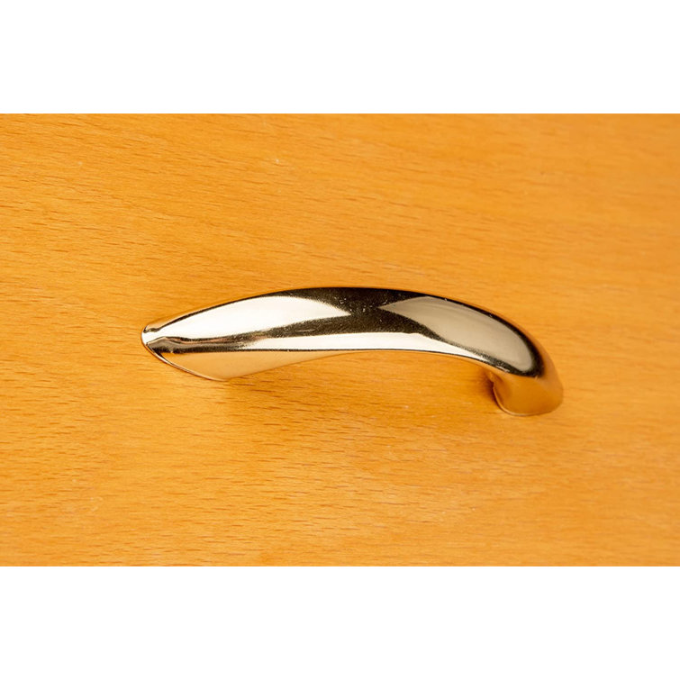 UNIQANTIQ HARDWARE SUPPLY Arc Brass Plated Drawer Pull ( Centers 2 3/4